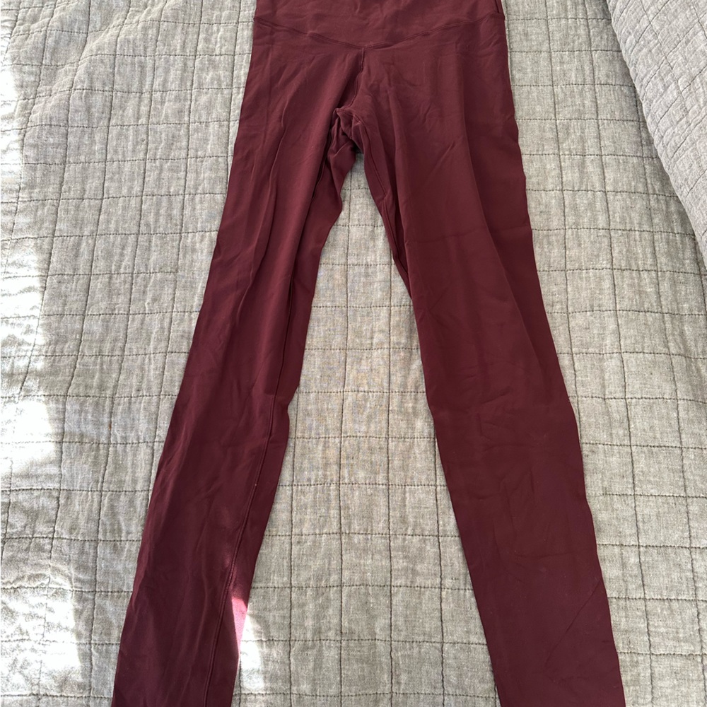 Aerie offline Real Me burgundy medium long leggings - hardly worn